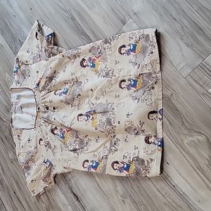 Disney snow white scrub top